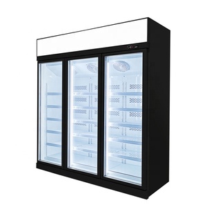 <span class=keywords><strong>Congélateur</strong></span> <span class=keywords><strong>vertical</strong></span> à double porte en verre pour la présentation de la crème glacée - Product Image 6