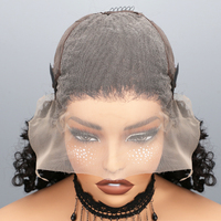 DEJAVU 12A Pelucas de Cabello Brasileño Virgen con Ondas Profundas, Encaje Frontal HD 13x6, Doble Trama, 100% Cabello Virgen, Gran Espacio para el Relleno, Decolorado