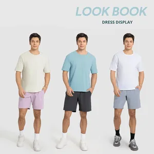 Casual Men's Sports Short-Sleeved Top Outdoor Running Lightweight Breathable Loose All-Match Fitness <strong>T</strong>-<strong>Shirt</strong> Fleece <strong>3D</strong> Pattern - Product Image 4