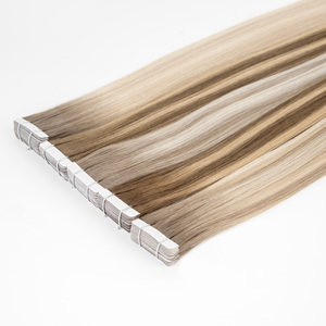 Extensiones de Cabello Adhesivas LeShine 100% Remy Europeas, Cabello Humano Liso Ruso de Doble Trama - Product Image 1