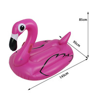 Flotador Inflable de Piscina en Forma de Flamenco para el Verano y la Playa, Juguetes para Fiestas de Piscina, Tumbona Flotante para Montar sobre el Agua