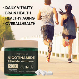 Cápsulas de Nicotinamida Ribósido al por Mayor de Fábrica con Suplemento de Resveratrol y Quercetina para Adultos, Cápsulas de NAD+ - Product Image 5