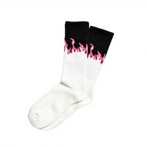 <b>White</b> Athletic Stockings with Solid Jacquard Knitted Spandex/Nylon Breathable Anti-Slip Seamless <b>Knee</b> <b>High</b> Casual Adult - Product Image 1