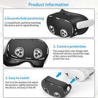 Kit de couverture en Silicone de Protection VR de haute qualité pour Meta Quest 3S VR accessoires casque masque facial et couvre-contrôleur pour Q3S