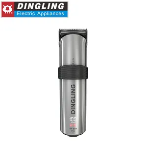 DINGLING RF-609 PRO saç kesme profesyonel kuaför lityum pil şarj edilebilir makası elektrikli saç düzeltici