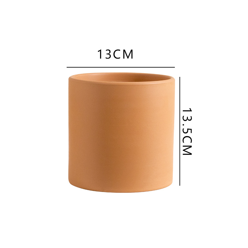 Cilindro de cerámica roja 13*13,5-medio