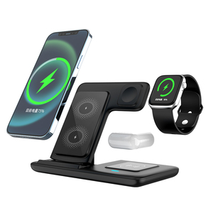 3 trong 1 có thể gập lại sạc không dây đứng Trạm Sạc không dây cho điện thoại cho đồng hồ Tai nghe không dây sạc - Product Image 1
