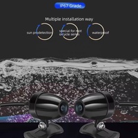 Perekam Mengemudi Sepeda Motor 4K Kamera Ganda dengan Wifi GPS STARVIS Lensa Sony335 Kontrol Kabel Mini Tahan Air Kamera Dasbor Luar Ruangan