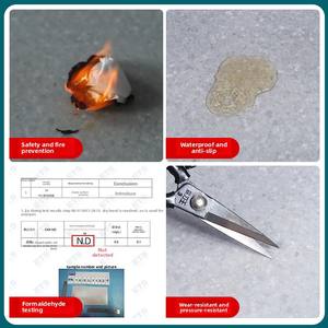 Revêtement de <span class=keywords><strong>sol</strong></span> commercial en PVC plastique épaissi, résistant à l'usure, imperméable, antidérapant, écologique, surface marbrée, pour usage intérieur, <span class=keywords><strong>sol</strong></span> scolaire - Product Image 2