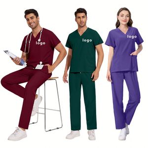 Uniforme Médico Transpirable Unisex para Doctores y Enfermeras, Conjunto Deportivo de Tela de Poliéster/Rayón, Gran Venta - Product Image 1
