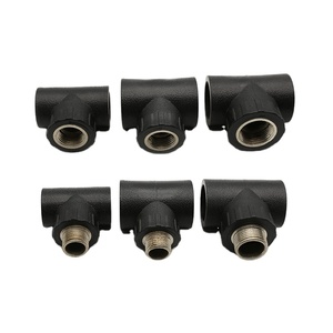 Yixin Großhandel Fabrik Direkt verkauf Hdpe Male Tee Hdpe Eisen beschläge Gewinde Rohr verschraubung Reducer Tee - Product Image 1