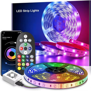 Kit de luces inteligentes RGB flexibles de alta calidad con cambio de color, inalámbricas, con diodos emisores de luz decorativos - Product Image 1