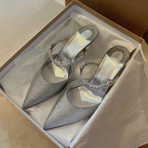 Sandales à talons hauts de créateur de haute qualité pour femmes, à bout pointu, chaussures de soirée élégantes pour l'extérieur - Product Image 1