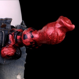Soft Silicone Dog/Wolf Anus Plug Sex Toy Large Knot Water Spray Function Monster <b>Dildo</b> Penis for Men and Women - Product Image 1