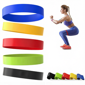 Bandes d'exercice en TPE à résistance moyenne avec logo personnalisé Rc Fitness, ensemble de bandes de fitness portables pour l'entraînement des personnes âgées - Product Image 1