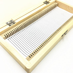 Factory direct supply of 60-slide wooden slide boxes, teaching instrument slide boxes, biological specimen boxes, <b>microscope</b> - Product Image 1