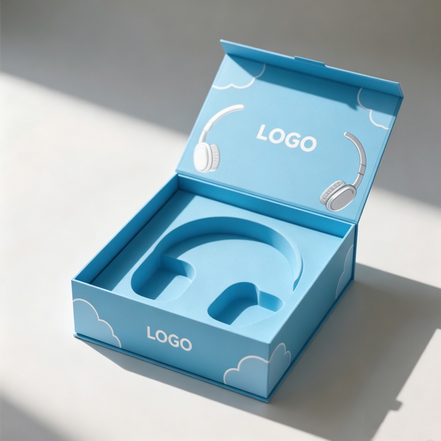 Custom Premium Looking China Electronics Product Gift Packaging Earphone Headset Women Box Logo Design Reusable