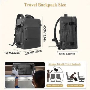 Sac à dos de <span class=keywords><strong>voyage</strong></span> d'affaires en nylon 20-35L, grande capacité, multifonctionnel, sac à dos portable pour l'école et les voyages - Product Image 3