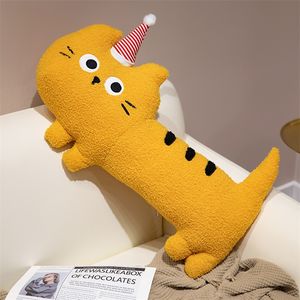 Neue Katze Plüsch Tiers pielzeug Cartoon Liebenswerte Melone Hut Katze Kissen Schlaf Dekompression PP Kissen Kinder geschenke - Product Image 4