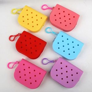 Nouveau sac de plage souple et imperméable en PVC de couleur unie pour femme, best-seller, avec étui pour cartes bancaires, couleur personnalisable - Product Image 2