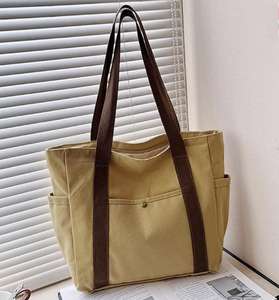 Sacs à provisions réutilisables sacs fourre-tout pour femmes 2025 sac en coton Campus - Product Image 5