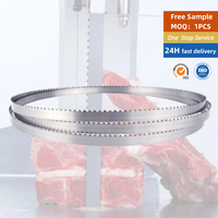 Machine à découper les os de viande congelée, lame de scie à ruban de qualité alimentaire de 2099 mm pour la transformation de la viande par les boucherons