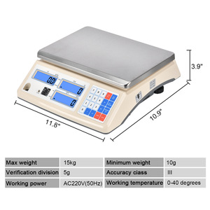 <b>Electronic</b> Counting <b>Scale</b> 1.530kg LCD Display Stainless Steel Platform <b>Scale</b> For Factory Use - Product Image 4