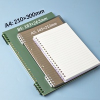 Reliure à anneaux pour carnet à feuilles mobiles A4 B5, couverture souple en PP, reliure à spirale, couverture uniquement
