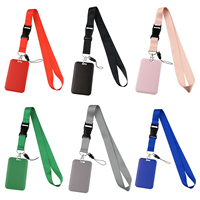 Lanière en polyester unie vierge avec boucle de sécurité, personnalisable par sublimation, avec porte-badge d'identification – Vente en gros