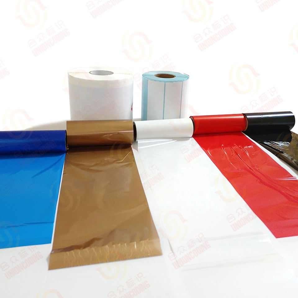110 X 300 Thermal Tape For Wax Resin Based Barcode Thermal Transfer Gold Ribbon