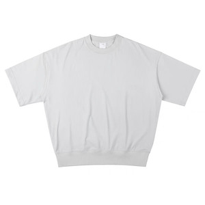 T-shirt basique pour homme en coton 100% Terry 280g, coupe ample, épaules tombantes, longueur standard, respirant, écologique, style streetwear - Product Image 4