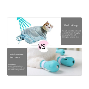 ترقية غطاء مخلب القط المضاد للقضم ، غطاء حمام لغسيل الأظافر المقطوعة للقدم ، واقي مخلب الحيوانات الأليفة ، غطاء مخلب القط المضاد للخدش - Product Image 6