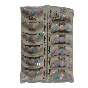 Hair Clip Pinza De Pelo Multicolor Pack Of 12 For Women And Girls Hair Accessories - Product Image 2