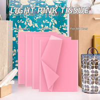 Carta Velina Rosa Chiaro Creavvee per Decoupage, 60 Fogli 35x50cm, per Natale, Festività, Compleanni, Tutte le Occasioni, Confezioni Regalo