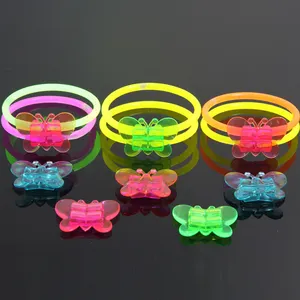 Factory Wholesale Mix Color Neon Earrings Butterflies Sphere Lollipop Bracelet Necklace Glasses Light Stick Glow Stick