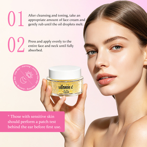 Private Label OEM Multivitamin C And E Oil Bead Cream Moisturizing Brightening Soothing <b>Face</b> Cream 50g Custom Logo - Product Image 2