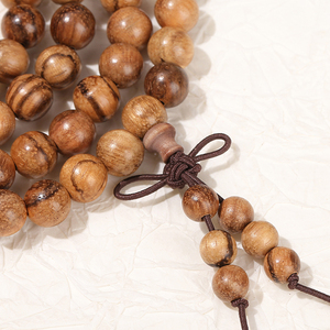 JD Pulsera de cuentas de agarwood de 8 mm, estilo <span class=keywords><strong>maratha</strong></span> budista, con talismán y cuentas de rosario, unisex, multicapa, de moda - Product Image 6