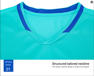 T-shirt de course respirant à manches courtes, séchage rapide, grande taille, avec logo personnalisé et nom d'équipe, pour entraînement, football, soccer - Product Image 6