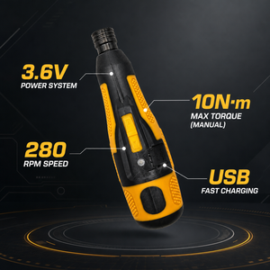 Kit de Destornillador Inalámbrico de 3.6V con Motor sin Escobillas, 26 en 1, Destornillador Eléctrico de Mano de 800mAh, 2N.m de Torque, Carga USB, para el Hogar - Product Image 2