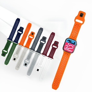 Correa de Reloj de Silicona de Lujo a Prueba de Agua, de Repuesto, con Diseño Nuevo, para <span class=keywords><strong>Apple</strong></span> <span class=keywords><strong>Watch</strong></span>, <span class=keywords><strong>Precio</strong></span> de Fábrica, Venta al Por Mayor - Product Image 1