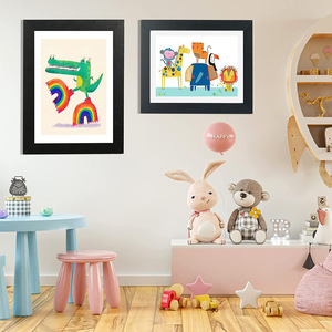 Cadre d'art pour enfants, cadre en bois pour Poster, <span class=keywords><strong>dessin</strong></span>, peintures, affichage d'images, décoration de la maison - Product Image 5