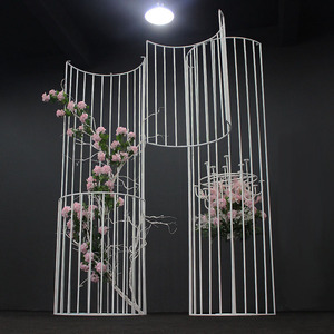 Golden Luxury <b>Wedding</b> Background Arch Pergola <b>Frame</b> with Removable Stainless Steel Modern/Fashion Style 282x294cm Size - Product Image 1