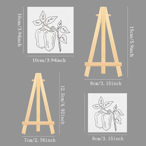 Panwenbo Acrylic Màu Nước Mini Giá Vẽ Và Vải Pre In Kéo Dài Vải Mini Tam Giác Giá Vẽ Trước Vải Với Giá Vẽ - Product Image 4