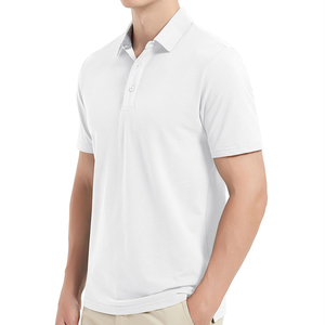 Chemise de golf pour homme, anti-froissement, imprimé, poche, 100% coton, écologique, décontractée, coupe ample, en solde - Product Image 3