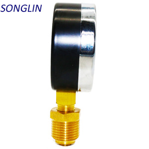 Medidor de pressão de aço inoxidável, manômetro glicerina cheio de aço inoxidável moldura líquido normal de temperatura - Product Image 5