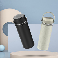 Botol Air Minum Vakum Stainless Steel Modern dengan Bluetooth Nirkabel, Speaker Portabel untuk Perjalanan Luar Ruangan