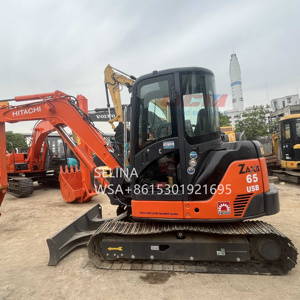 Mini pelleteuse hydraulique sur chenilles Hitachi ZX65U de 6 tonnes fabriquée au Japon à vendre - Product Image 6
