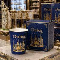 Souvenirs touristiques de Dubaï, Émirats arabes unis, verres à shot en céramique personnalisables, petite tasse à vin en porcelaine de luxe pour les invités, personnalisation OEM ODM