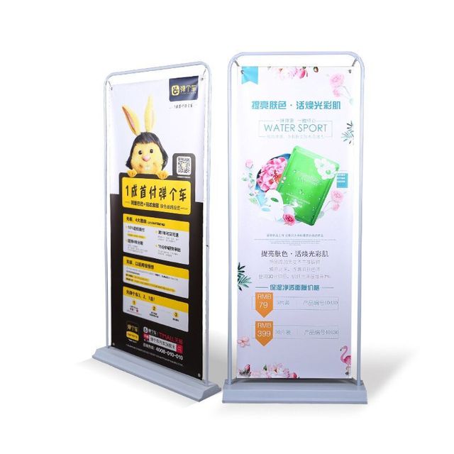 Factory Price Stable Door Shape Outdoor Promotional Retractable Banner Stands