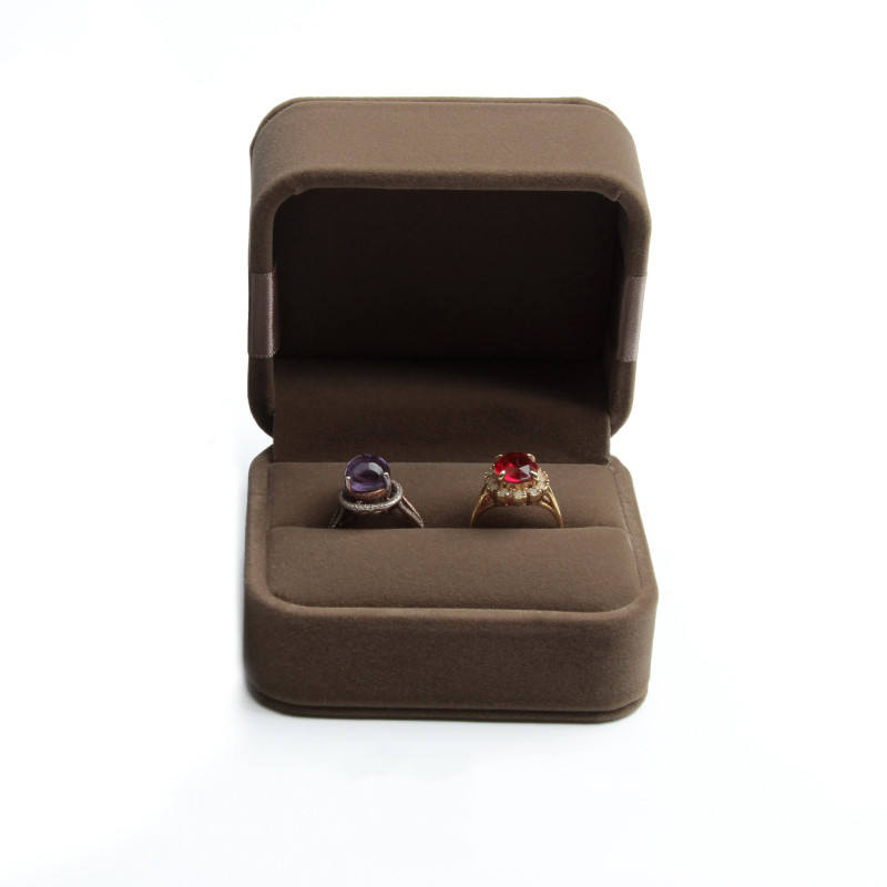 Coffee  wedding ring box
